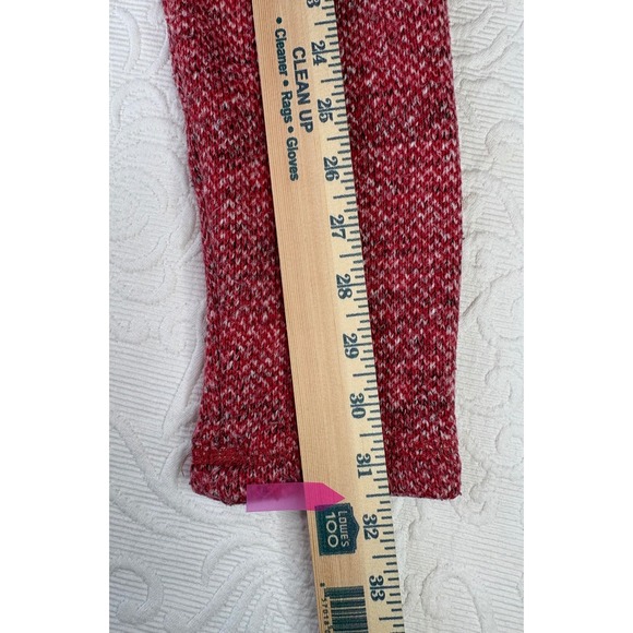 Columbia Sportswear Red heather pattern Knit Cowl neck Sweater Women's Size M - Picture 9 of 9